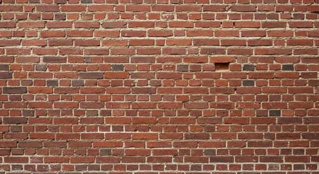 Discover the rustic charm of a classic weathered red brick wall texture, perfect for adding authentic architectural detail to your designs photo