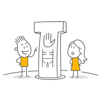 The Guide of Gobeklitepe's Informative and Exciting Narration on Ancient Symbols. vector