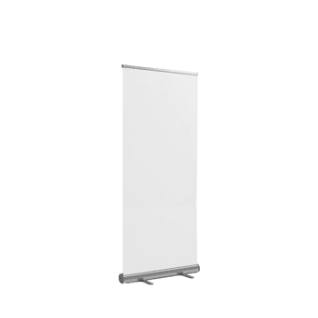 Elegant presentation stand with blank display surface ready for custom graphics with transparent png