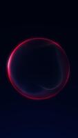 Looping plasma-style red-blue-white glowing orb with smooth flowing edges and neon-energy motion. Futuristic abstract animation with bright gradients and soft digital light motion. video