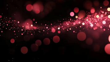 rosso bokeh scintillante luci sfondo ciclo continuo video