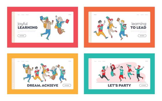 Illustration of joyful learning and celebration vector