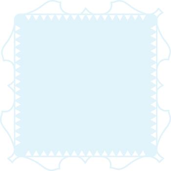 cuadrado cordón marco con triangulos vector