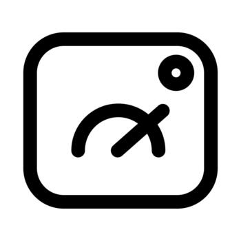 velocímetro profesional línea icono. moderno ilustración representando velocidad seguimiento, actuación medición, y rápido Progreso indicadores. vector