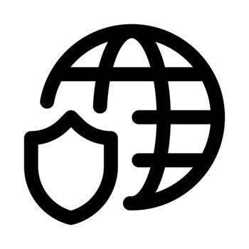 web proteccion profesional línea icono colocar. moderno ilustraciones representando en línea seguridad, privacidad, la seguridad cibernética, y seguro hojeada conceptos. vector