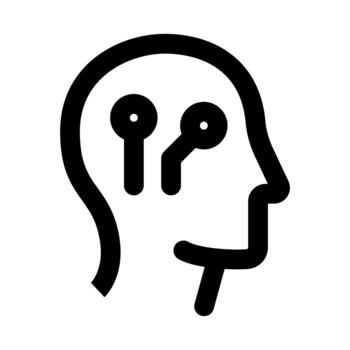 Knowledge Mind Professional Line Icon. Modern illustration representing learning, intelligence, mental growth, and cognitive development. vector