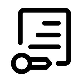 Password Account Professional Line Icon. Modern illustration representing secure login, user authentication, and account protection. vector