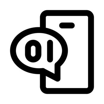 Phone Coding Professional Line Icon. Modern minimal illustration representing mobile programming, app development, and smartphone technology. vector