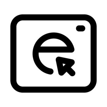 navegador profesional línea icono. moderno ilustración representando web navegación, Internet hojeada, y en línea digital acceso. vector