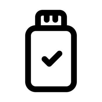 externo almacenamiento profesional línea icono. moderno ilustración representando portátil datos almacenamiento, apoyo dispositivos, y digital archivo gestión. vector