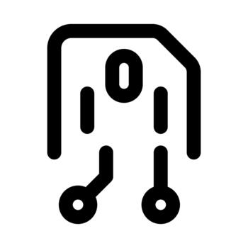 File Link Professional Line Icon. Modern illustration representing file sharing, document linking, and online data connection. vector