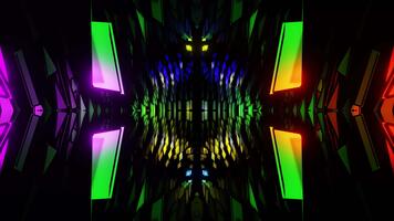 neueste Party mehrfarbig Equalizer Kaleidoskop vj Schleife Hintergrund video