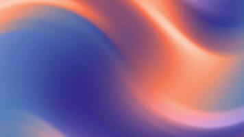 abstrakt lutning bakgrund med strömmande blå lila och persika Färg övergångar och slät suddig effekt video