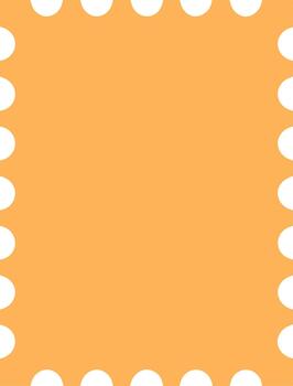 Modern Simple Rounded Edge Postage Stamp Shape Frame Background vector