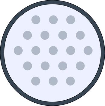 sencillo plano color circulo con puntos sin costura modelo diseño vector