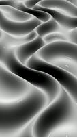 White Plasma Waves Flow Smoothly Across Reflective Metallic Surface with Elegant Light Effects and Exclusive Seamless Loop Animation Design video