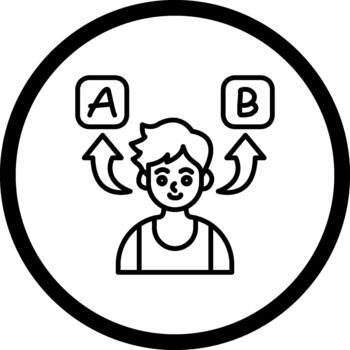 Decision Making Dynamic Modern Product Design vector