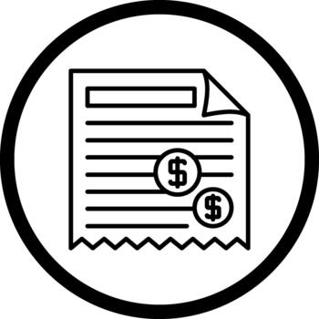 Invoice Minimal Flat Interface Layout vector