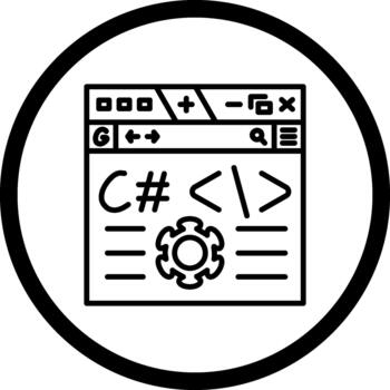 C Sharp Balanced Creative Digital Feature vector