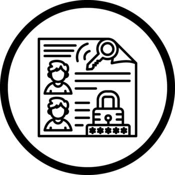 Access Control List Distinct Stylish Artwork vector