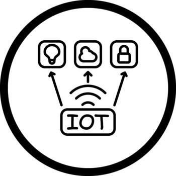 Internet Of Things Distinctive User Interface Element vector