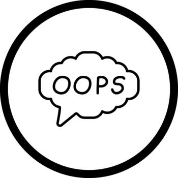 Oops Unique Web Interface Layout vector