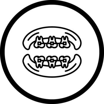 Braces Unique Creative Layout vector