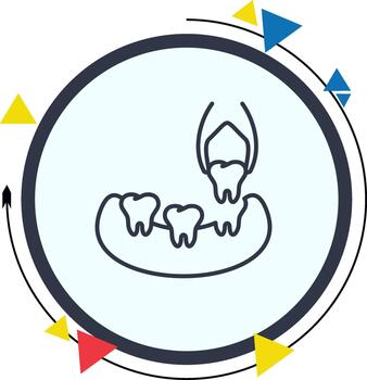 Tooth Extraction Elegant High Quality Web Feature vector