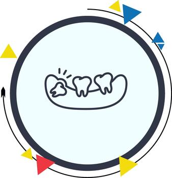 Wisdom Tooth Professional Sharp Digital Art Feature vector