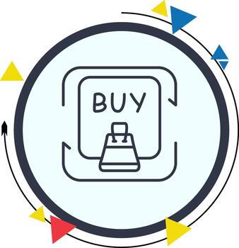 repetir compra prima personalizado web gráfico estilo vector