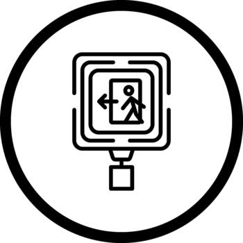 Left Exit Stylish Professional Graphic Layout vector