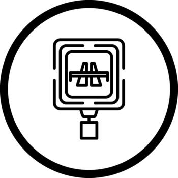 Toll Booth Dynamic User Experience Element vector