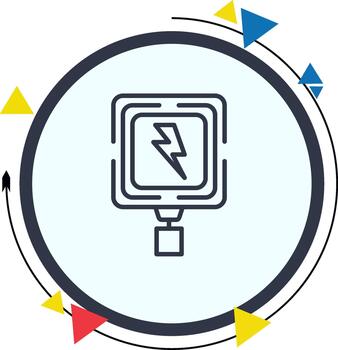 eléctrico prima suave creativo gráfico composición vector