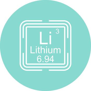 Lithium Square Refined Modern Digital Art Element vector