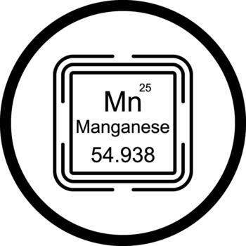 manganeso cuadrado único marca gráfico objeto vector