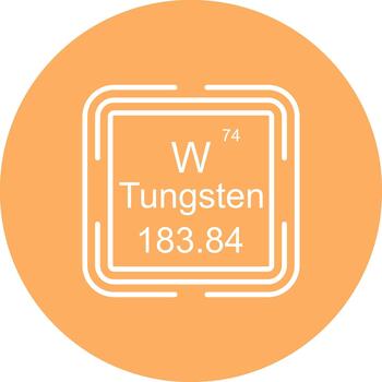 tungsteno cuadrado profesional mínimo marca gráfico objeto vector