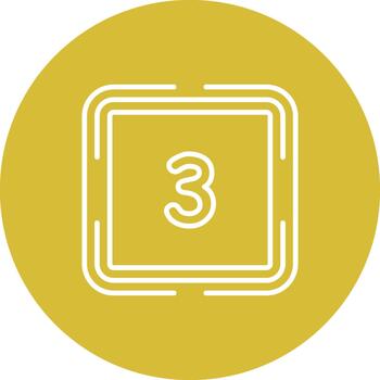 Counting Three Professional Strong User Interface Layout vector