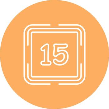 Counting Fifteen Dynamic Bold Web Graphic Layout vector