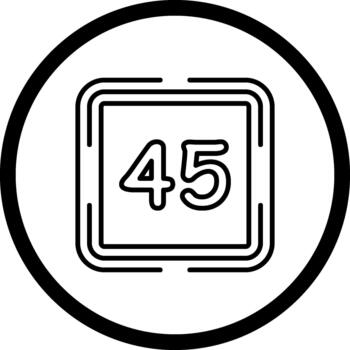 Counting Forty Five Dynamic Product Interface Design vector