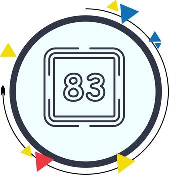 Counting Eighty Three Unique Balanced Web Design Element vector