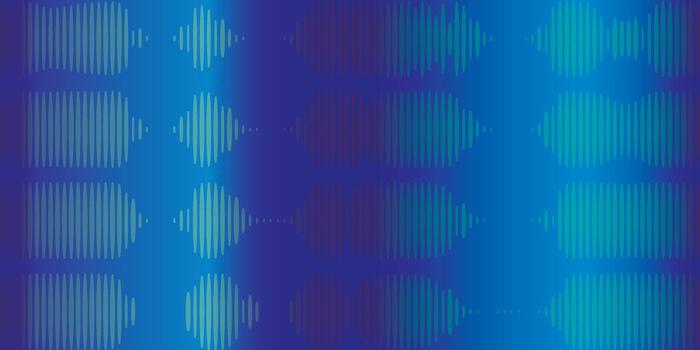 Blue background with dynamic ribbed pattern vector