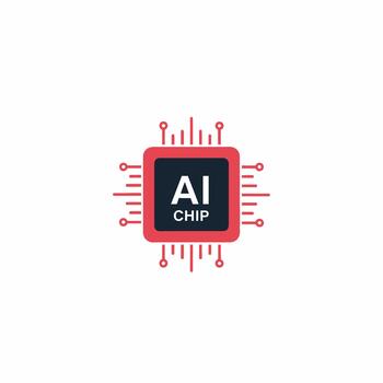 AI Chip Microprocessor for Artificial Intelligence Applications vector