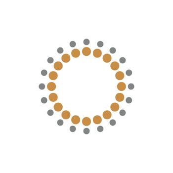 Abstract Circular Dot Pattern vector