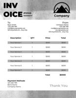 Monochrom Invoice template