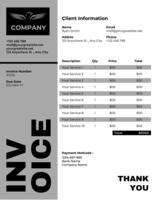 Monochrom Invoice template