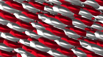 esplorando il intricato struttura di molecolare Catene nel un' rosso e bianca preparativi video