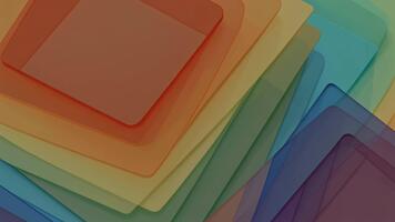 Abstract Geometric Gradient Square Overlapping Layers Background video