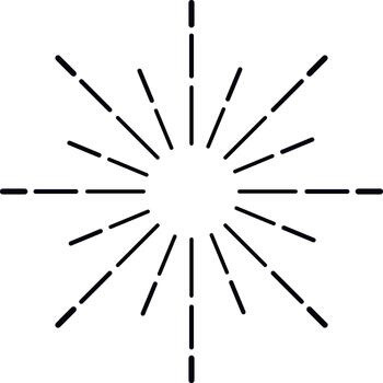 Radiating starburst lines creating a modern abstract design vector