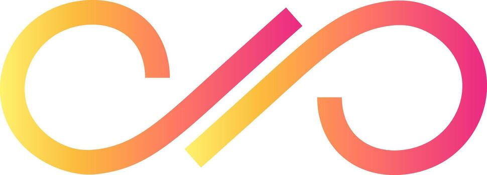 resumen degradado línea formando un infinito lazo símbolo vector