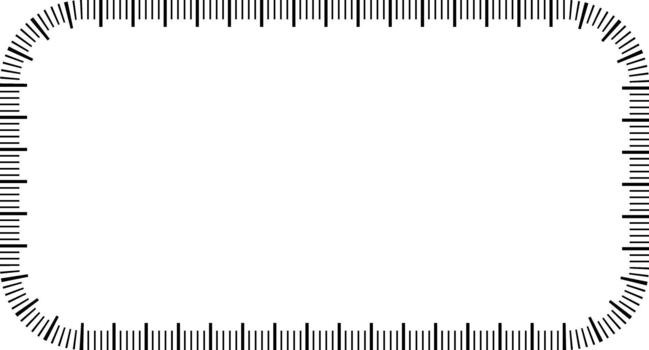 rectangular clock face frame with copy space for text or design vector